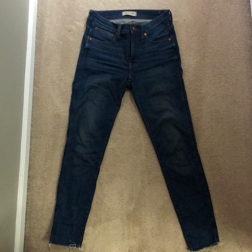 Madewell 9” high-rise skinny jeans in Paloma wash